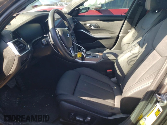 2019 BMW 3 Series 330i with VIN 3MW5R1J53K8B00546, listed as a Copart auction lot 82967224 with 0 mi miles and Salvage Title. Bid and sale history available at carsss.com. Image 7.