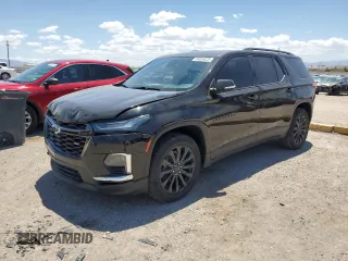 2022 Chevrolet Traverse RS z VIN 1GNERJKW2NJ154401, wystawiony jako Copart lot #56026325 z przebiegiem 91 264 mil mil oraz Szkoda całkowita • Salvage title. Historia ofert i sprzedaży dostępna na DreamBid. Obrazek 1.