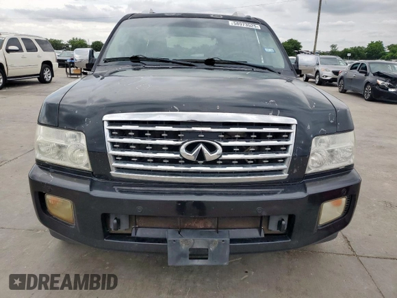2008 Infiniti QX56 with VIN 5N3AA08DX8N901600, listed as a Copart auction lot 58973525 with 321,103 mi miles and Salvage title. Bid and sale history available at DreamBid. Image 5.