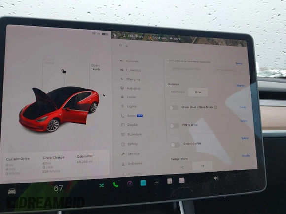 2018 Tesla Model 3 Long Range Battery with VIN 5YJ3E1EA6JF052659, listed as a IAAI auction lot 42093903 with 49,255 mi miles and . Bid and sale history available at DreamBid. Image 19.