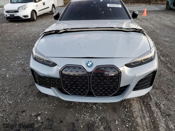 2023 BMW i4 M50 with VIN WBY33AW03PFN52597, listed as a Copart auction lot 44956705 with NaN miles and Salvage Title. Bid and sale history available at carsss.com. Image 11.