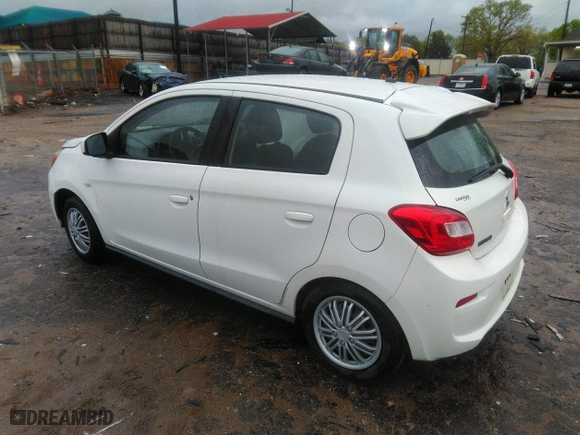 2017 Mitsubishi Mirage ES with VIN ML32A3HJ7HH018032, listed as a IAAI auction lot 41973582 with 71,293 mi miles. Bid and sale history available at carsss.com. Image 3.