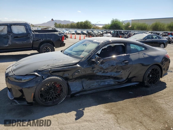 2021 BMW M4 with VIN WBS53AZ01MCG99595, listed as a Copart auction lot 71684364 with 12,848 mi miles and Salvage Title. Bid and sale history available at carsss.com. Image 1.