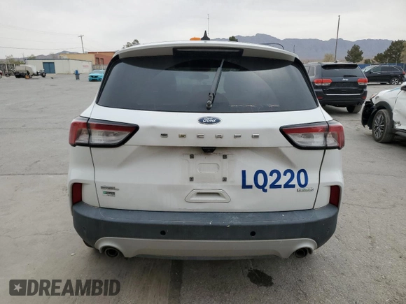 2020 Ford Escape SEL with VIN 1FMCU0H62LUB18280, listed as a Copart auction lot 53116495 with 89,460 mi miles and Salvage Title. Bid and sale history available at carsss.com. Image 6.
