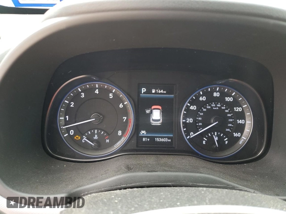 2020 Hyundai Kona SEL Plus with VIN KM8K62AA5LU539846, listed as a Copart auction lot 53959465 with 153,603 mi miles and Clean Title. Bid and sale history available at carsss.com. Image 9.