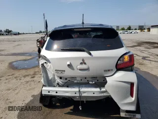 2023 Mitsubishi Mirage Black Edition with VIN ML32AWHJ3PH006072, listed as a Copart auction lot 56467745 with 13,735 mi miles and Non repairable. Bid and sale history available at DreamBid. Image 6.