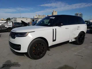 2024 Land Rover Range Rover SE with VIN SALKP9E9XRA252466, listed as a Copart auction lot 48312965 with 7,389 mi miles and Salvage Title. Bid and sale history available at carsss.com. Image 1.