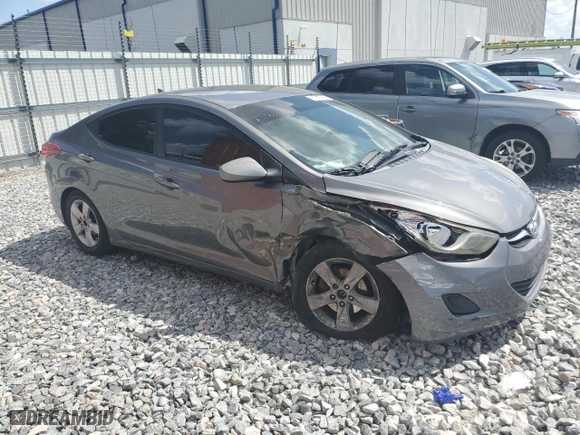 2011 Hyundai Elantra GLS PZEV with VIN 5NPDH4AEXBH046565, listed as a Copart auction lot 51740895 with 171,059 mi miles and Salvage Title. Bid and sale history available at carsss.com. Image 4.