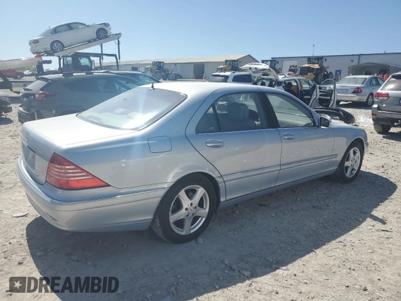 2004 Mercedes-Benz S 320/430/500 with VIN WDBNG75JX4A386291, listed as a Copart auction lot 53063845 with 31,376 mi miles and Salvage Title. Bid and sale history available at carsss.com. Image 3.
