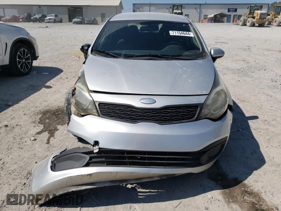 2013 Kia Rio LX with VIN KNADM5A36D6144177, listed as a Copart auction lot 71154644 with 132,815 mi miles and Clean Title. Bid and sale history available at DreamBid. Image 5.