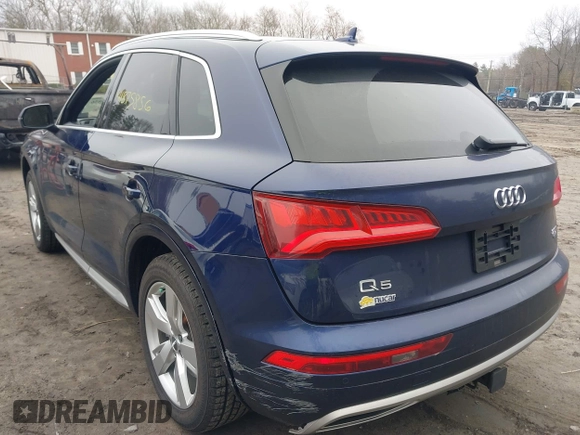 2018 Audi Q5 Premium Plus with VIN WA1BNAFY6J2019391, listed as a IAAI auction lot 41875856 with 73,505 mi miles. Bid and sale history available at carsss.com. Image 3.