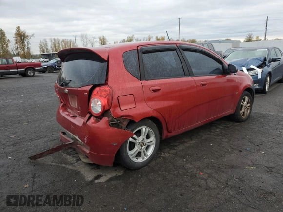 2009 Chevrolet Aveo 2LT z VIN KL1TG66E59B652927, wystawiony jako Copart lot #81853464 z przebiegiem 113 538 mil mil oraz Szkoda całkowita • Salvage title. Historia ofert i sprzedaży dostępna na DreamBid. Obrazek 3.