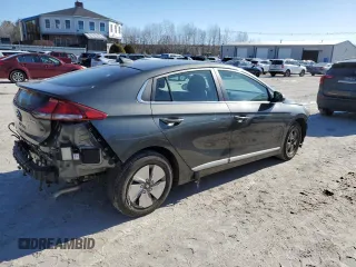 2022 Hyundai Ioniq SE with VIN KMHC75LC6NU268722, listed as a Copart auction lot 46044125 with 46,628 mi miles and Non repairable. Bid and sale history available at DreamBid. Image 3.