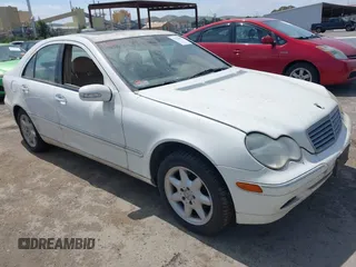 2002 Mercedes-Benz C with VIN WDBRF61J02F208524, listed as a IAAI auction lot 42111684 with 193,535 mi miles. Bid and sale history available at carsss.com. Image 1.