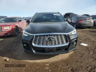 2024 Infiniti QX55 Luxe with VIN 3PCAJ5JR7RF110618, listed as a Copart auction lot 44208665 with 5,551 mi miles and Salvage Title. Bid and sale history available at DreamBid. Image 5.