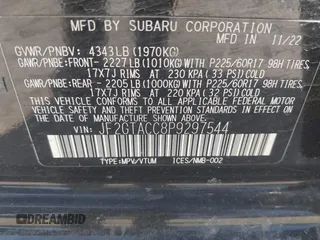 2023 Subaru Crosstrek Premium с VIN JF2GTACC8P9297544, выставлен на аукционе IAAI как лот 41781821 с пробегом 40 398 миль миль и . История ставок и продаж доступна на DreamBid. Изображение 9.