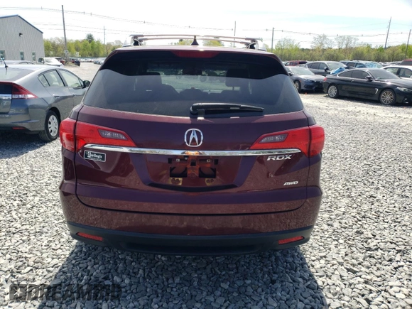 2014 Acura RDX with VIN 5J8TB4H36EL000170, listed as a Copart auction lot 55227305 with 190,311 mi miles and Salvage title. Bid and sale history available at DreamBid. Image 6.