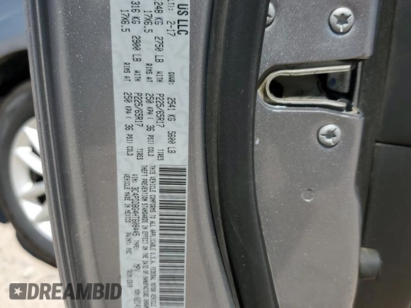 2017 Dodge Journey SXT с VIN 3C4PDDBG4HT608445, выставлен на аукционе Copart как лот 57859905 с пробегом 149 343 миль миль и Чистый • Clean title. История ставок и продаж доступна на DreamBid. Изображение 13.