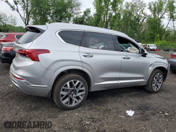 2023 Hyundai Santa Fe Calligraphy z VIN 5NMS5DAL1PH637726, wystawiony jako Copart lot #58415895 z przebiegiem 10 715 mil mil oraz Szkoda całkowita • Salvage title. Historia ofert i sprzedaży dostępna na DreamBid. Obrazek 3.