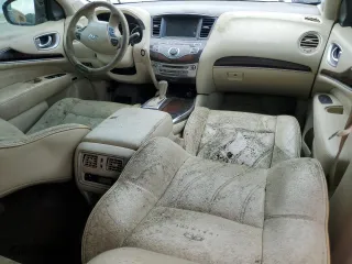 2013 Infiniti JX35 with VIN 5N1AL0MN6DC312843, listed as a Copart auction lot 74444774 with 224,979 mi miles and Salvage Title. Bid and sale history available at carsss.com. Image 8.