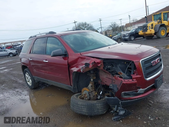 2015 GMC Acadia SLE with VIN 1GKKVPKDXFJ268421, listed as a IAAI auction lot 42075358 with 163,103 mi miles. Bid and sale history available at carsss.com. Image 1.