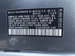 2021 Volkswagen Jetta S z VIN 3VWC57BU2MM023545, wystawiony jako IAAI lot #41285910 z przebiegiem 79 753 mil mil oraz . Historia ofert i sprzedaży dostępna na DreamBid. Obrazek 9.