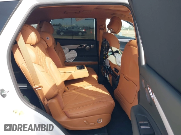 2025 Genesis GV80 Prestige with VIN KMUHEESC3SU250124, listed as a IAAI auction lot 41763078 with 2,283 mi miles and . Bid and sale history available at DreamBid. Image 8.