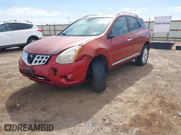 2012 Nissan Rogue S with VIN JN8AS5MT2CW267825, listed as a IAAI auction lot 41822891 with 128,407 mi miles. Bid and sale history available at carsss.com. Image 2.