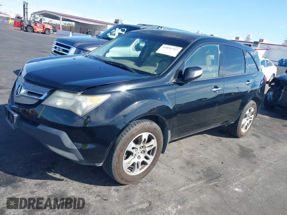 2007 Acura MDX with VIN 2HNYD28247H500333, listed as a IAAI auction lot 41891767 with 205,639 mi miles. Bid and sale history available at carsss.com. Image 2.