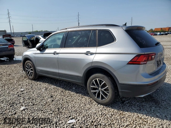 2021 Volkswagen Tiguan S with VIN 3VV1B7AX7MM133023, listed as a Copart auction lot 55229545 with 57,228 mi miles and Salvage title. Bid and sale history available at DreamBid. Image 2.
