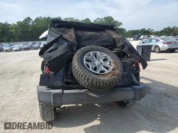 2016 Jeep Wrangler Unlimited Rubicon with VIN 1C4BJWFG7GL320650, listed as a Copart auction lot 53900195 with 77,620 mi miles and Salvage title. Bid and sale history available at DreamBid. Image 6.