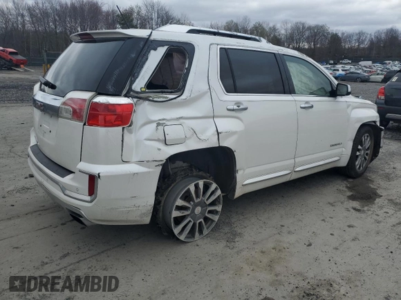 2016 GMC Terrain Denali z VIN 2GKFLRE32G6146804, wystawiony jako Copart lot #52802405 z przebiegiem Nie podano mil oraz Szkoda całkowita • Salvage title. Historia ofert i sprzedaży dostępna na DreamBid. Obrazek 3.