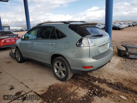 2007 Lexus RX 400h z VIN JTJGW31U972001465, wystawiony jako Copart lot #42049045 z przebiegiem 75 325 mil mil oraz Szkody całkowita. Historia ofert i sprzedaży dostępna na DreamBid. Obrazek 2.