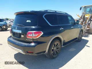 2018 Nissan Armada Platinum with VIN JN8AY2NF1J9332309, listed as a IAAI auction lot 41957271 with 125,650 mi miles. Bid and sale history available at carsss.com. Image 4.