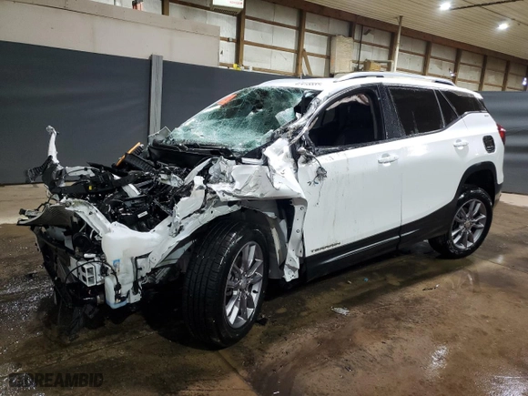 2023 GMC Terrain SLT with VIN 3GKALPEG7PL200630, listed as a Copart auction lot 47415555 with 52,325 mi miles and Non Repairable. Bid and sale history available at carsss.com. Image 1.