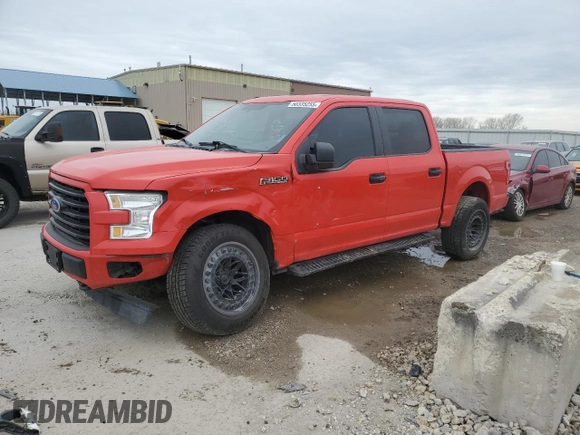 2017 Ford F-150 XL with VIN 1FTEW1EF8HKC90835, listed as a Copart auction lot 50335255 with 353,972 mi miles and Salvage Title. Bid and sale history available at carsss.com. Image 1.