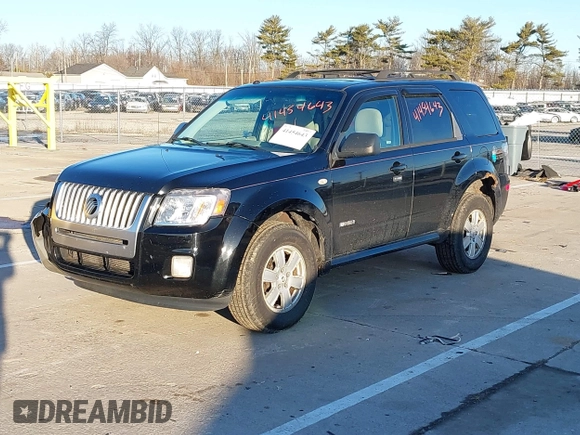 2008 Mercury Mariner with VIN 4M2CU81168KJ26462, listed as a IAAI auction lot 41454643 with 214,873 mi miles and . Bid and sale history available at DreamBid. Image 2.