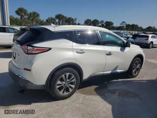 2015 Nissan Murano SL with VIN 5N1AZ2MG0FN290650, listed as a Copart auction lot 44533015 with 0 mi miles and Salvage Title. Bid and sale history available at carsss.com. Image 3.
