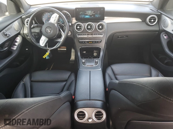 2021 Mercedes-Benz GLC 300 with VIN W1N0J8EB1MF874553, listed as a Copart auction lot 57517415 with 62,413 mi miles and Salvage title. Bid and sale history available at DreamBid. Image 8.