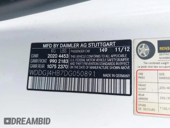 2013 Mercedes-Benz C 250 z VIN WDDGJ4HB7DG050891, wystawiony jako IAAI lot #39092790 z przebiegiem 105 411 mil mil oraz . Historia ofert i sprzedaży dostępna na DreamBid. Obrazek 9.