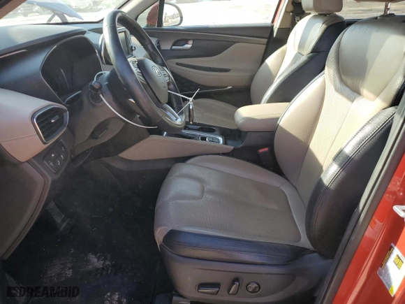 2020 Hyundai Santa Fe SEL with VIN 5NMS33AD3LH291813, listed as a Copart auction lot 42588095 with 122,437 mi miles and Salvage Title. Bid and sale history available at carsss.com. Image 7.