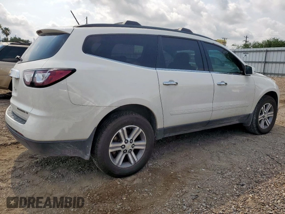 2015 Chevrolet Traverse LT with VIN 1GNKRHKDXFJ264429, listed as a Copart auction lot 58413825 with Not provided miles and Salvage title. Bid and sale history available at DreamBid. Image 3.
