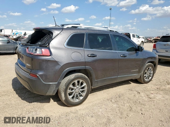 2020 Jeep Cherokee Latitude Plus with VIN 1C4PJLLB4LD557114, listed as a Copart auction lot 61626615 with 49,069 mi miles and Clean title. Bid and sale history available at DreamBid. Image 3.