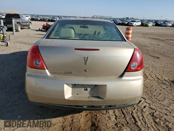 2007 Pontiac G6 1SV Value Leader with VIN 1G2ZF58B874104445, listed as a Copart auction lot 71168214 with 106,796 mi miles and Salvage Title. Bid and sale history available at carsss.com. Image 6.