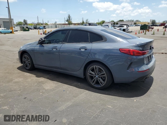 2021 BMW 2 Series 228i xDrive with VIN WBA73AK0XM7G32333, listed as a Copart auction lot 53720295 with 55,472 mi miles and Salvage title. Bid and sale history available at DreamBid. Image 2.