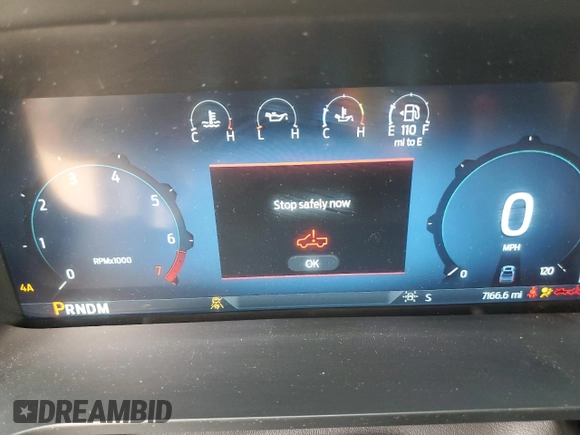 2024 Ford F-150 with VIN 1FTFW7LD9RFB23046, listed as a Copart auction lot 52367945 with 7,166 mi miles and Salvage title. Bid and sale history available at DreamBid. Image 9.