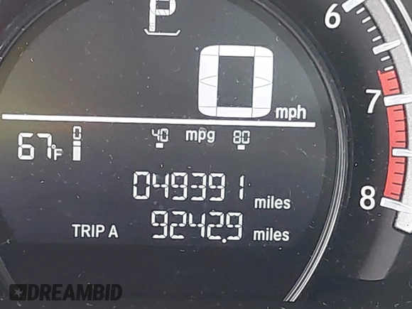 2016 Honda Civic Sedan LX with VIN 19XFC2F50GE206744, listed as a IAAI auction lot 42007430 with 49,391 mi miles. Bid and sale history available at carsss.com. Image 15.
