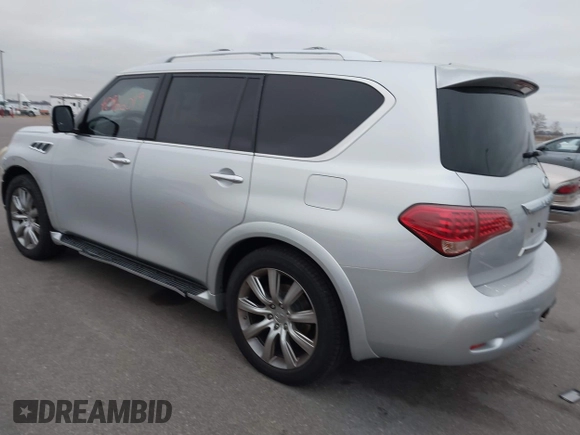 2011 Infiniti QX56 7-passenger with VIN JN8AZ2NF9B9501104, listed as a IAAI auction lot 40966019 with 167,227 mi miles and . Bid and sale history available at DreamBid. Image 3.