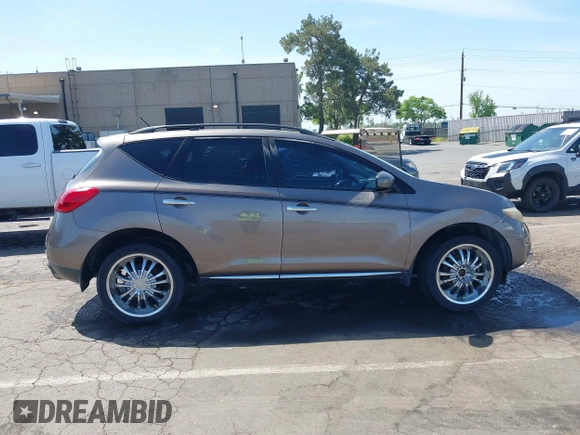 2009 Nissan Murano S with VIN JN8AZ18W09W101370, listed as a IAAI auction lot 42100083 with 168,687 mi miles and . Bid and sale history available at carsss.com. Image 13.