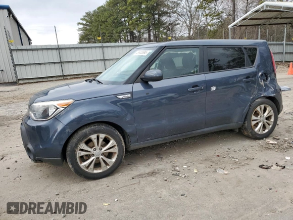 2015 Kia Soul + with VIN KNDJP3A54F7149054, listed as a Copart auction lot 45642695 with 118,565 mi miles and Salvage Title. Bid and sale history available at carsss.com. Image 1.